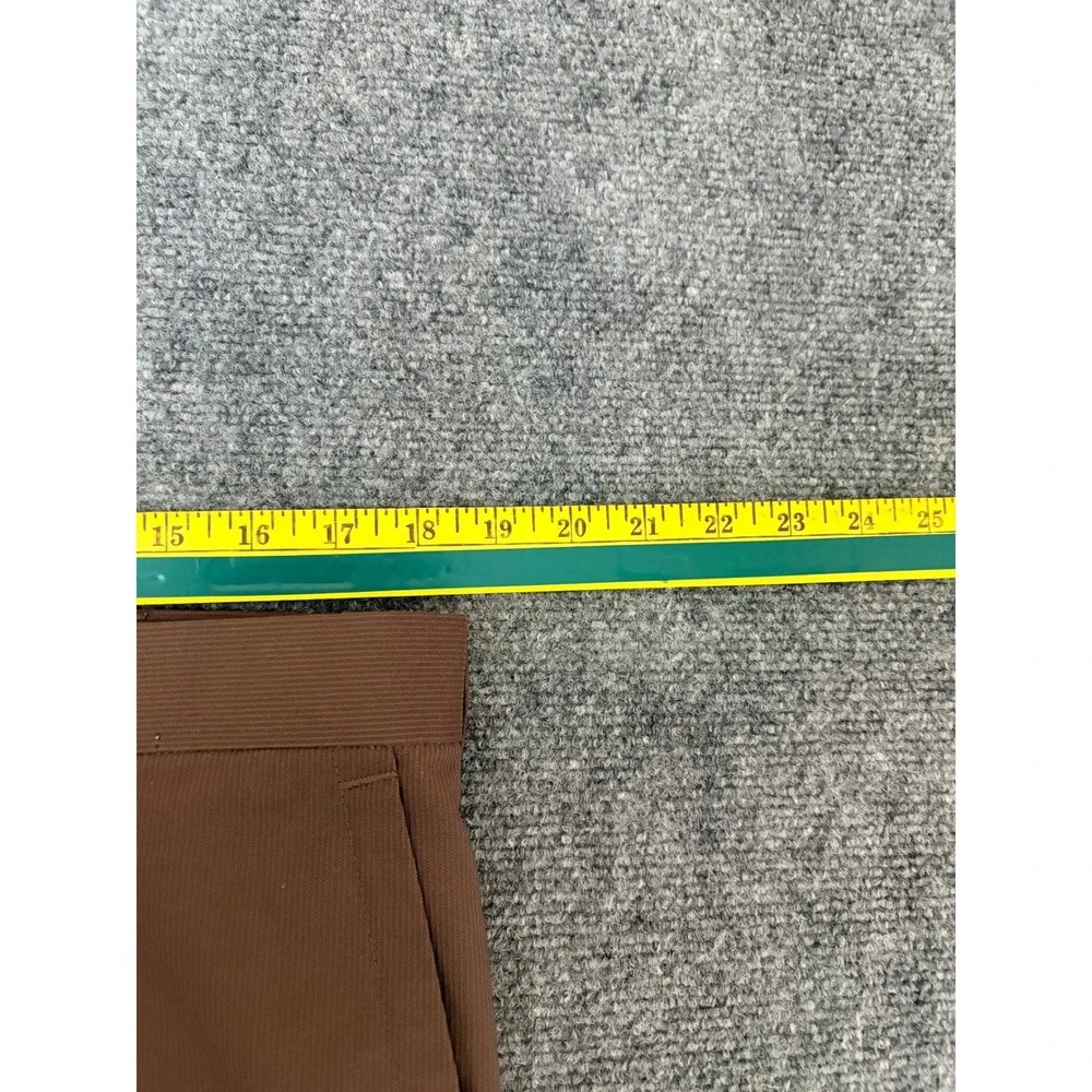 Peter Millar Crown Sport Mens 36 Brown Performance Golf Shorts Wicking Polyester